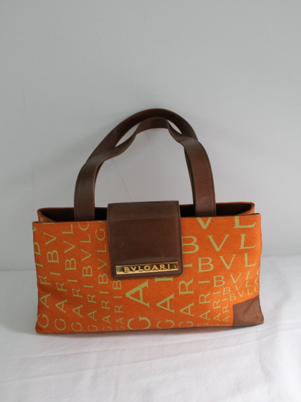 Bvlgari Bulgari Top Handle Logo Logomania Tote Bag Shoulder Bag